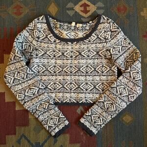 Moth Anthropologie cropped sweater